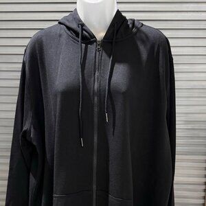 NWT- ZERDOCEAN Women's Plus Hoodie Jacket Cotton Sweatshirt- 2X Plus